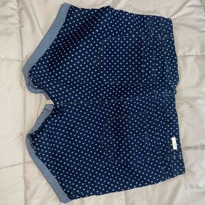 Almost Famous Navy Polka Dot Women's Shorts